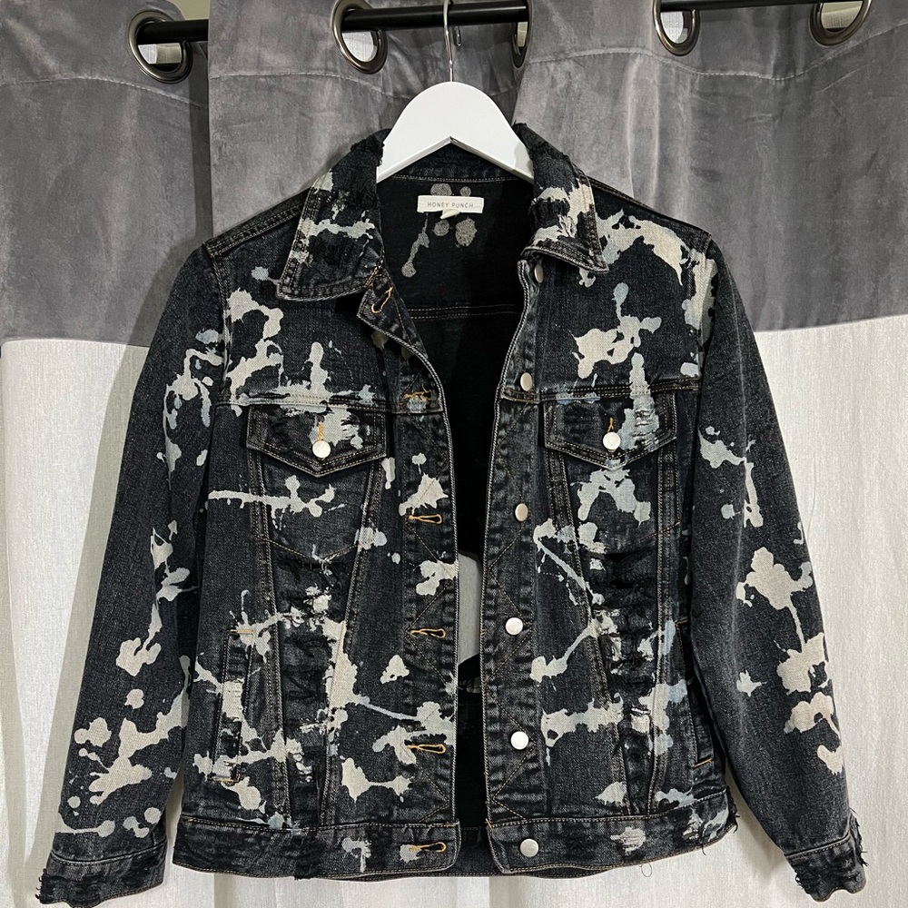 Dark, Acid Wash denim jacket